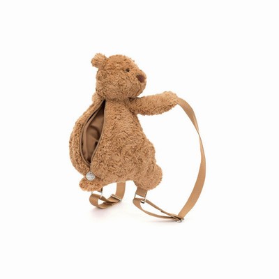 Jellycat Bartholomew Bear Backpack Bag USA | 98067OEWA